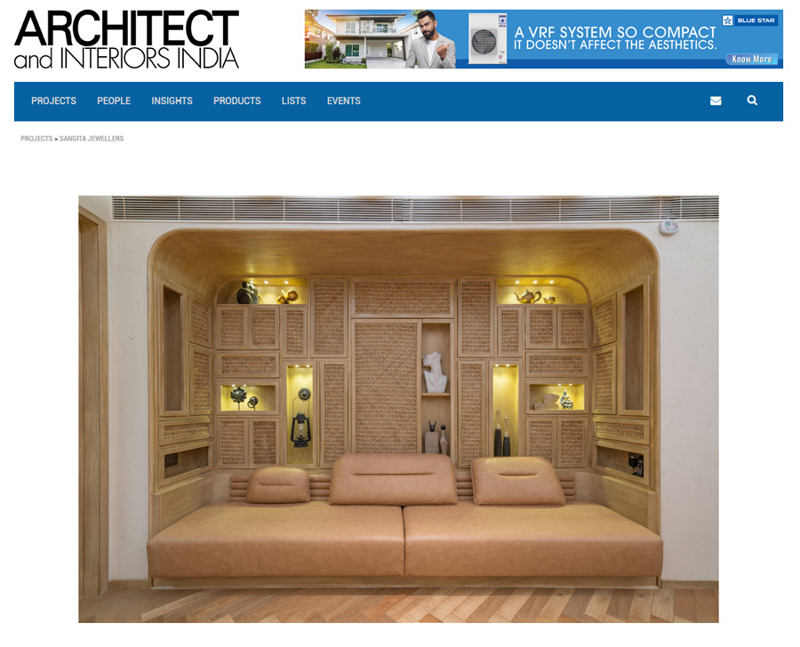 Architect and Interiors India article